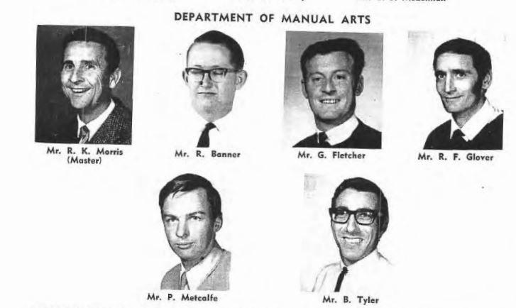 Manual Arts Department 1970