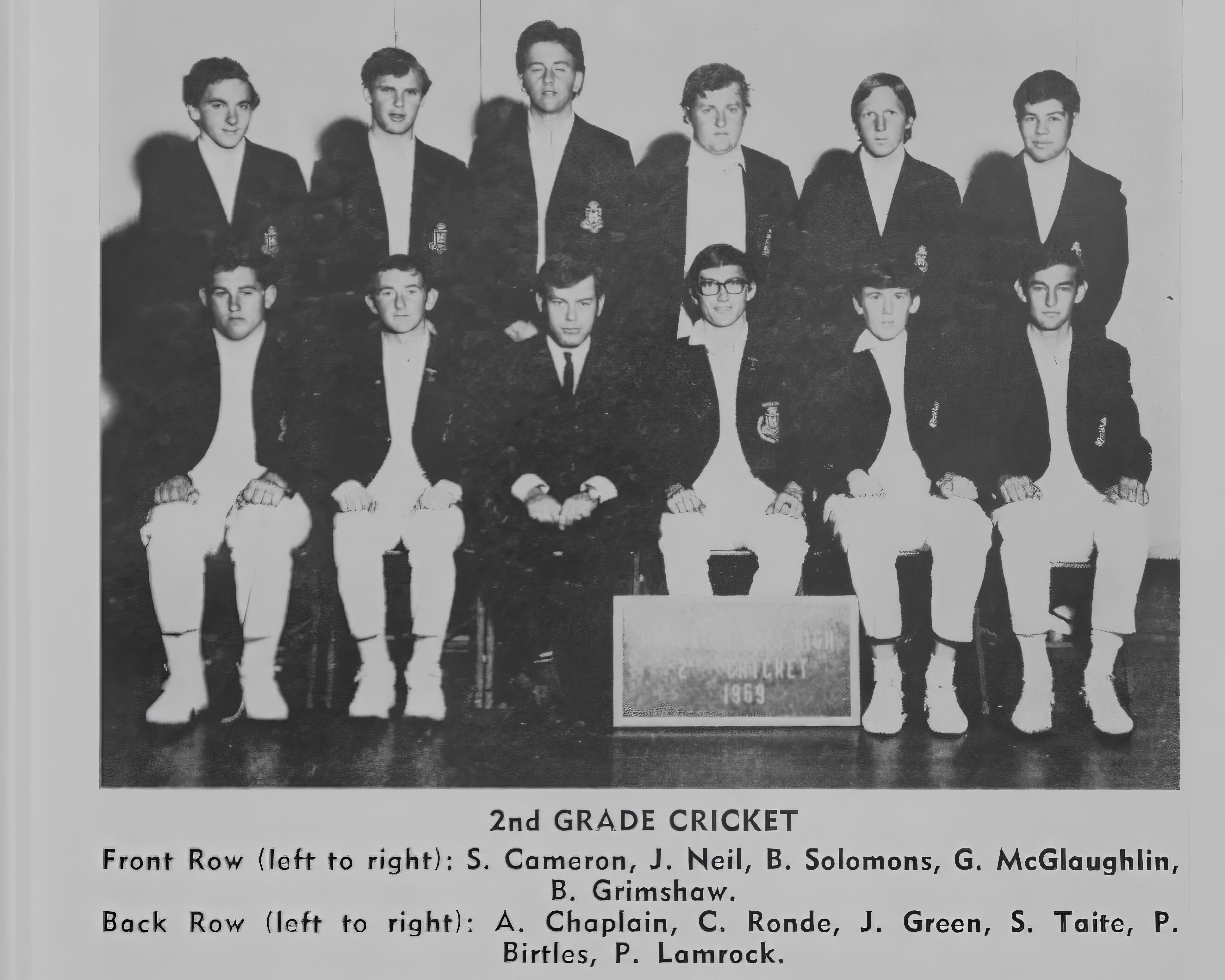 1969 2nd Grade Cricket