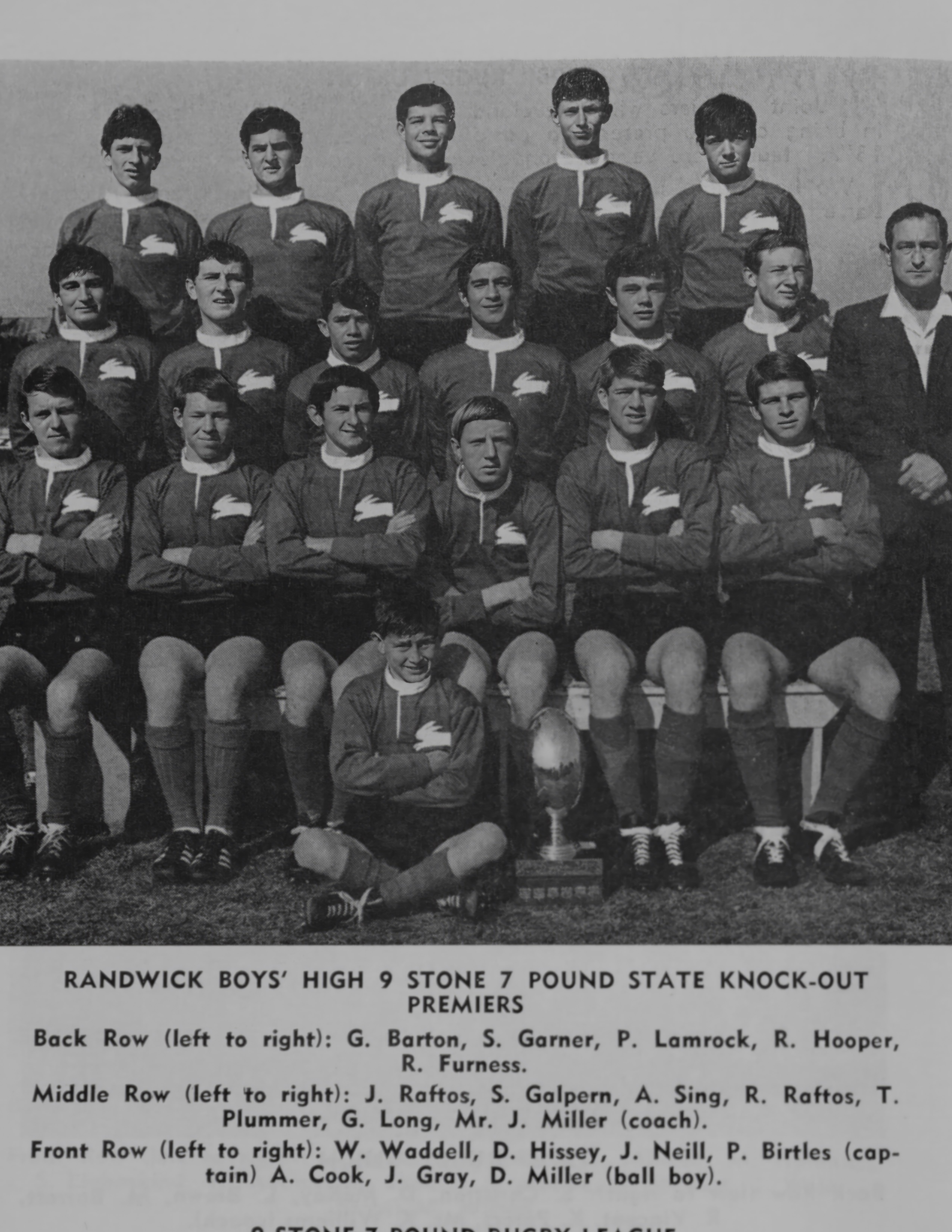 1968 9st 7lb State Knockout Premiers