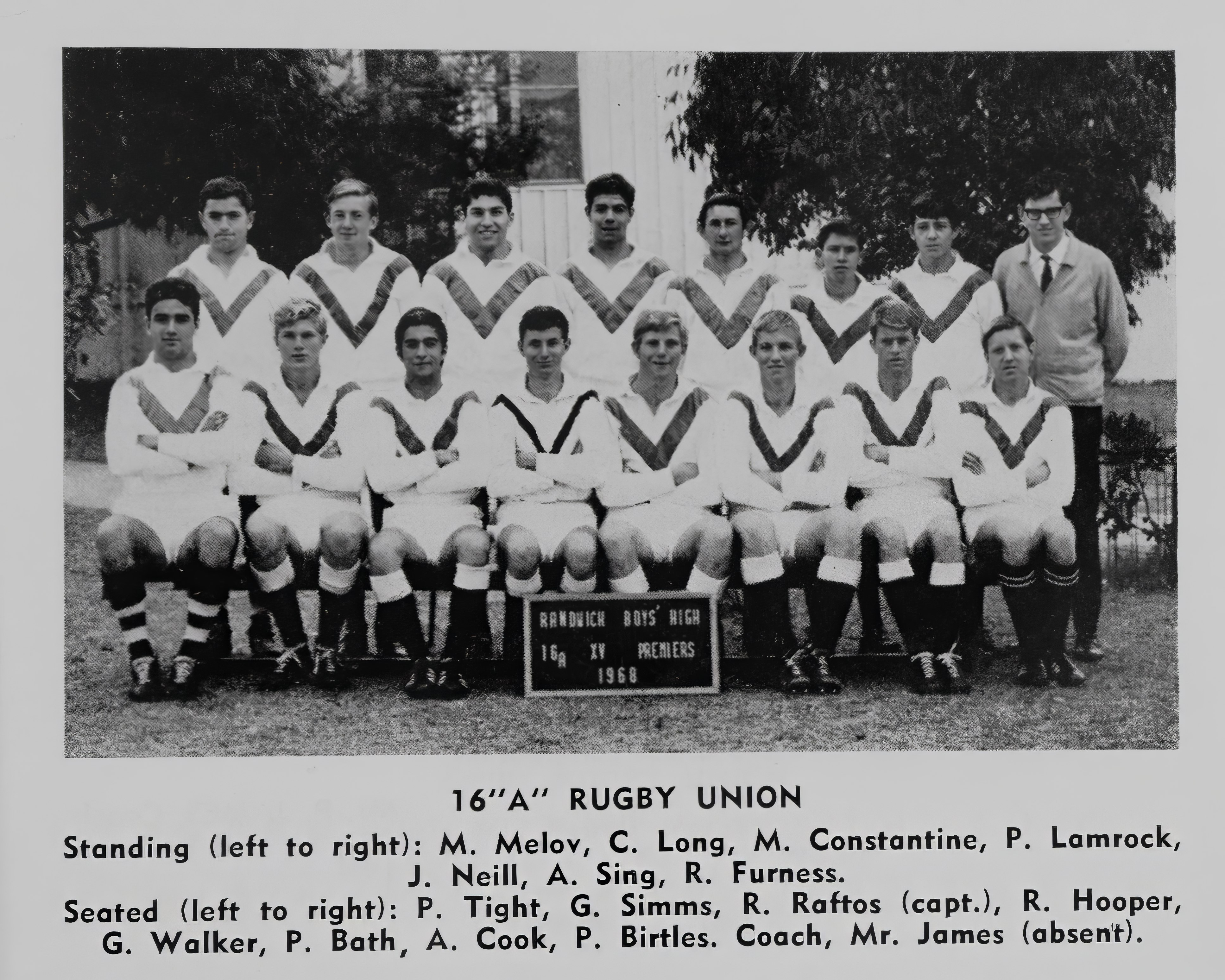 1968 16 A Rugby Union