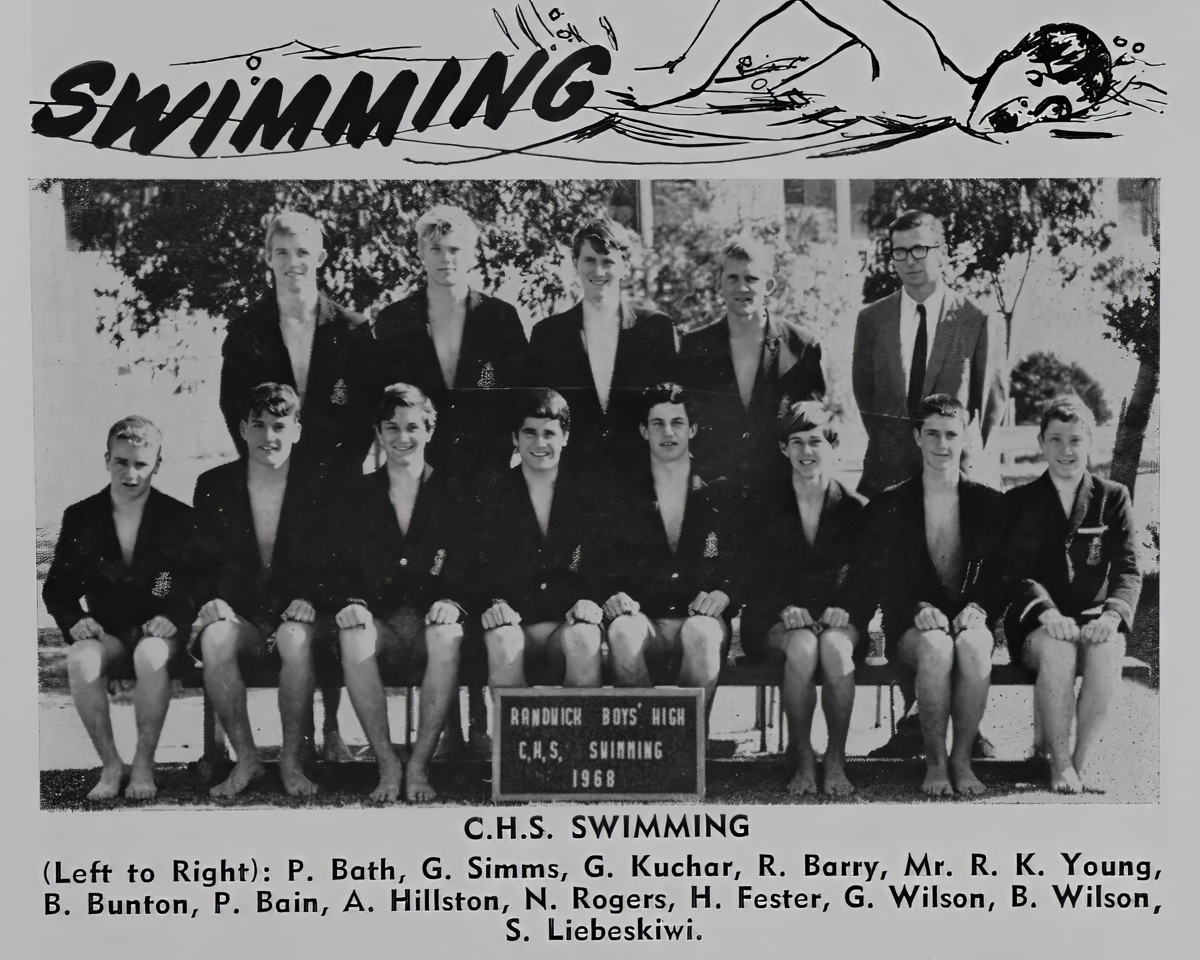 1968 CHS Swimming