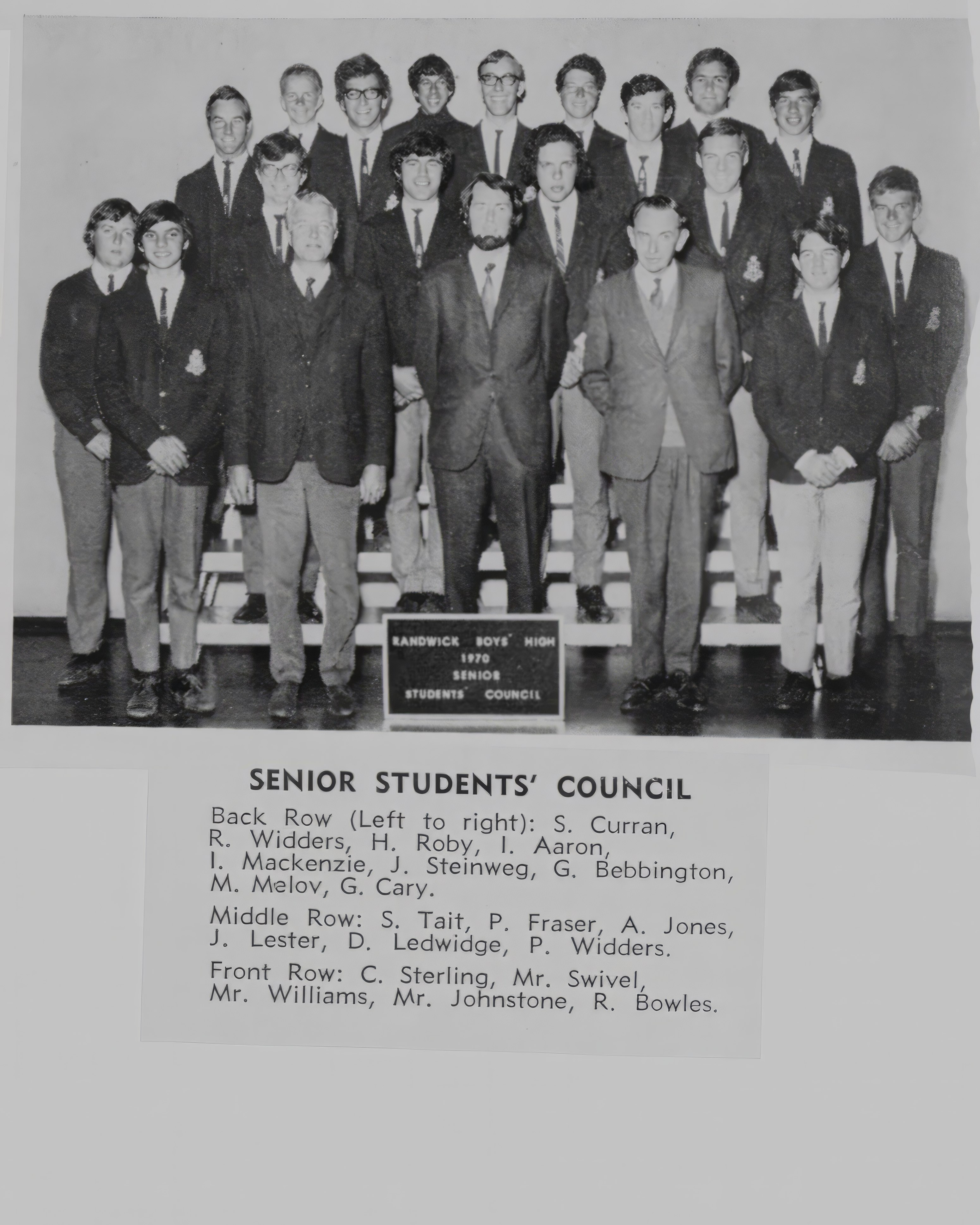 1970 Senior Students' Council