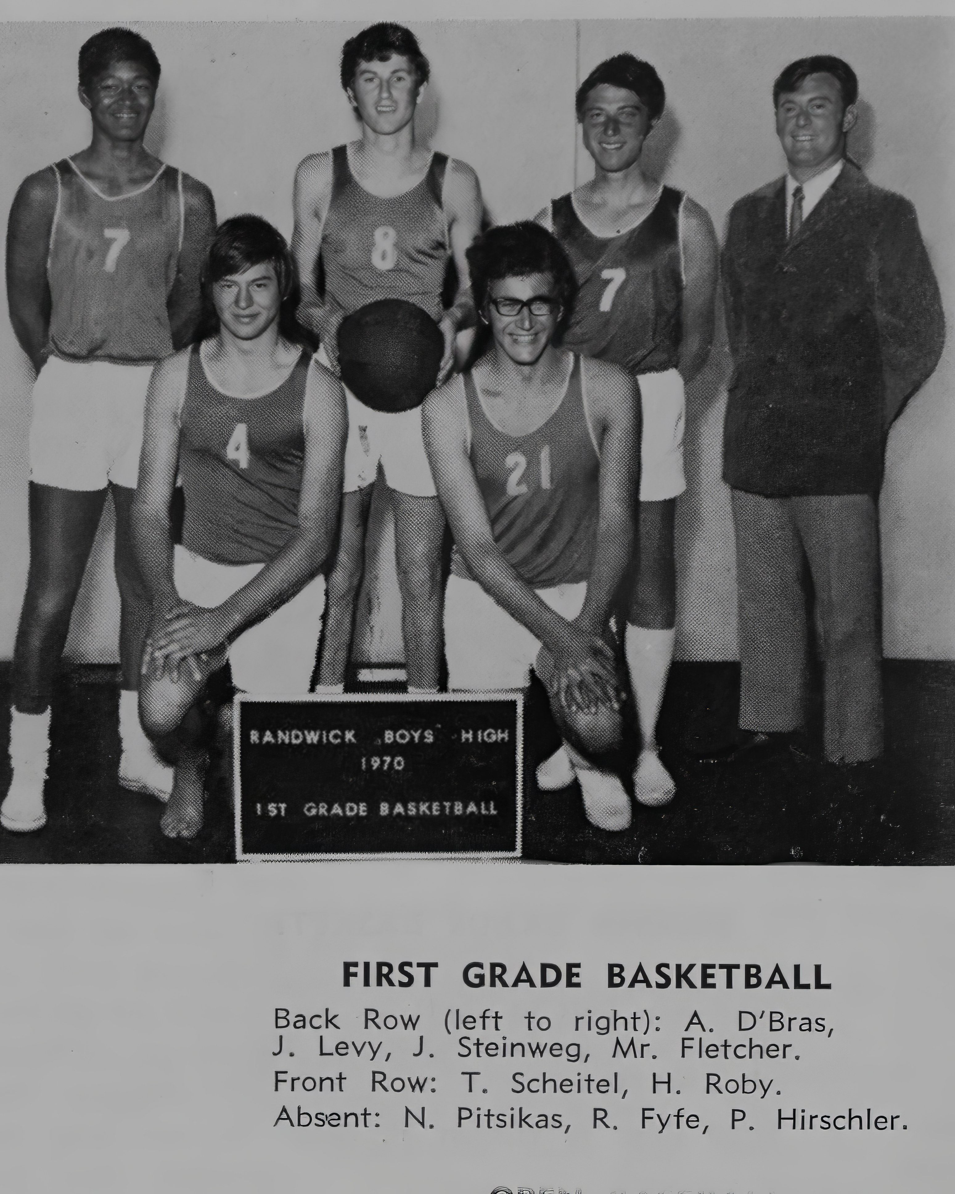 1970 First Grade Basketball