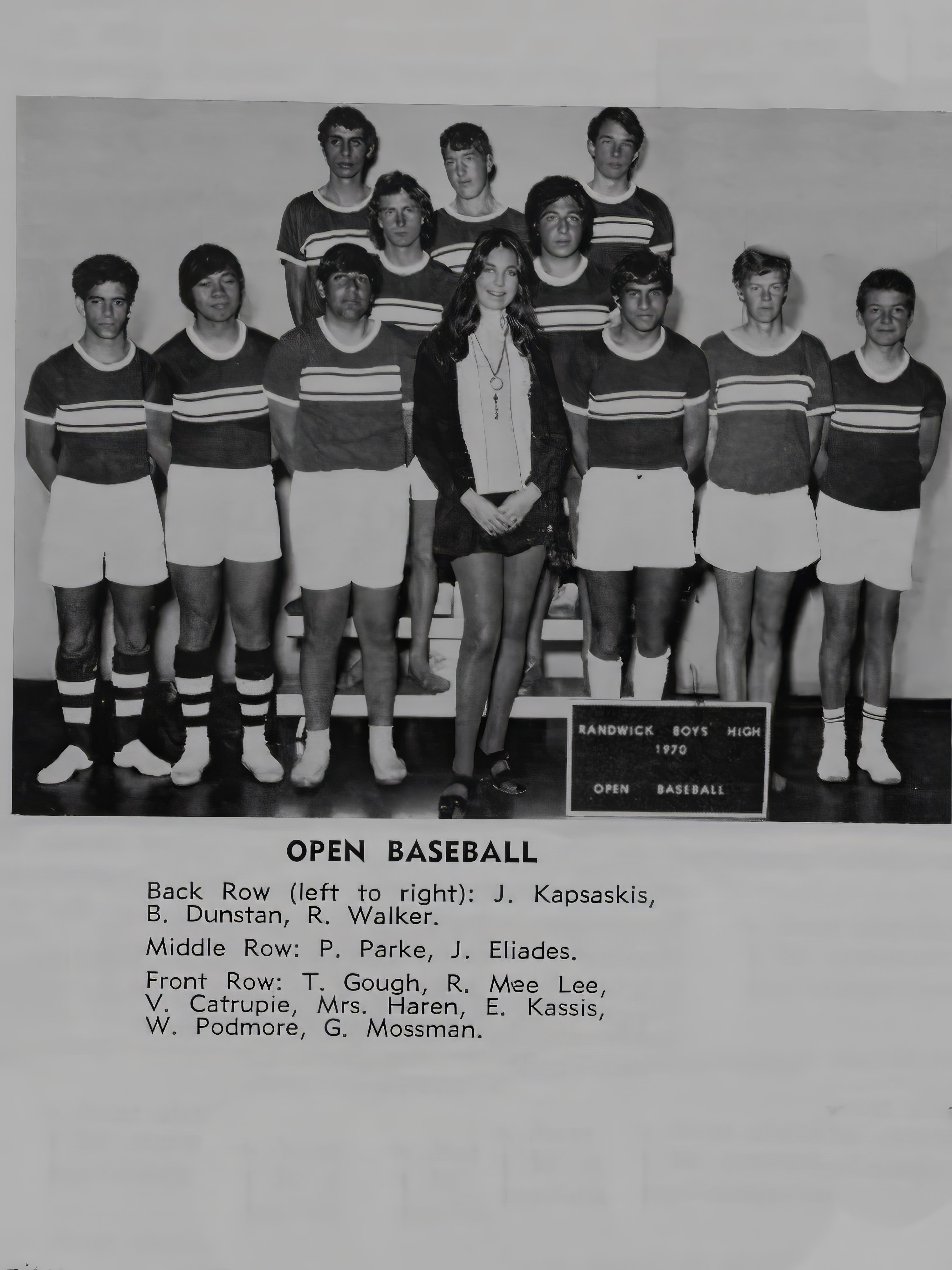 1970 Open Baseball