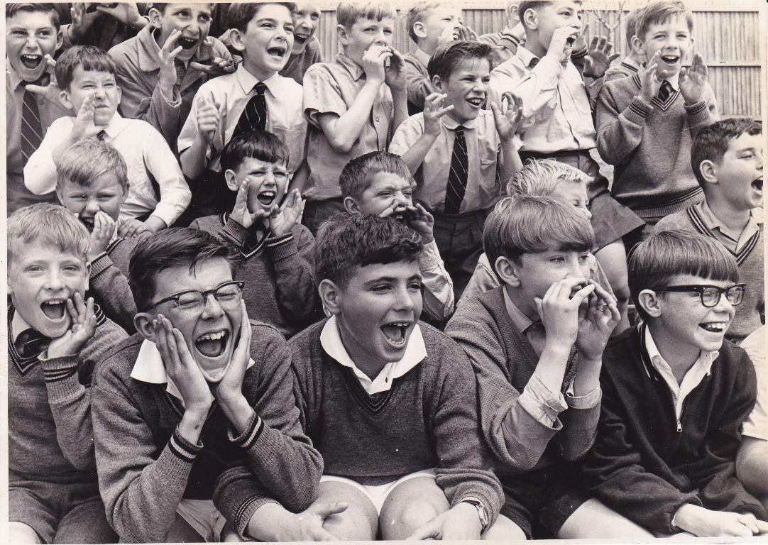 Randwick Primary School, Combined Sports Carnival, E.S. Marks Field, 14th October 1964. Front Row (l-r) Gary O&#039;Sullivan, Ron Offer,  can&#039;t remember, Bruce Blomberg