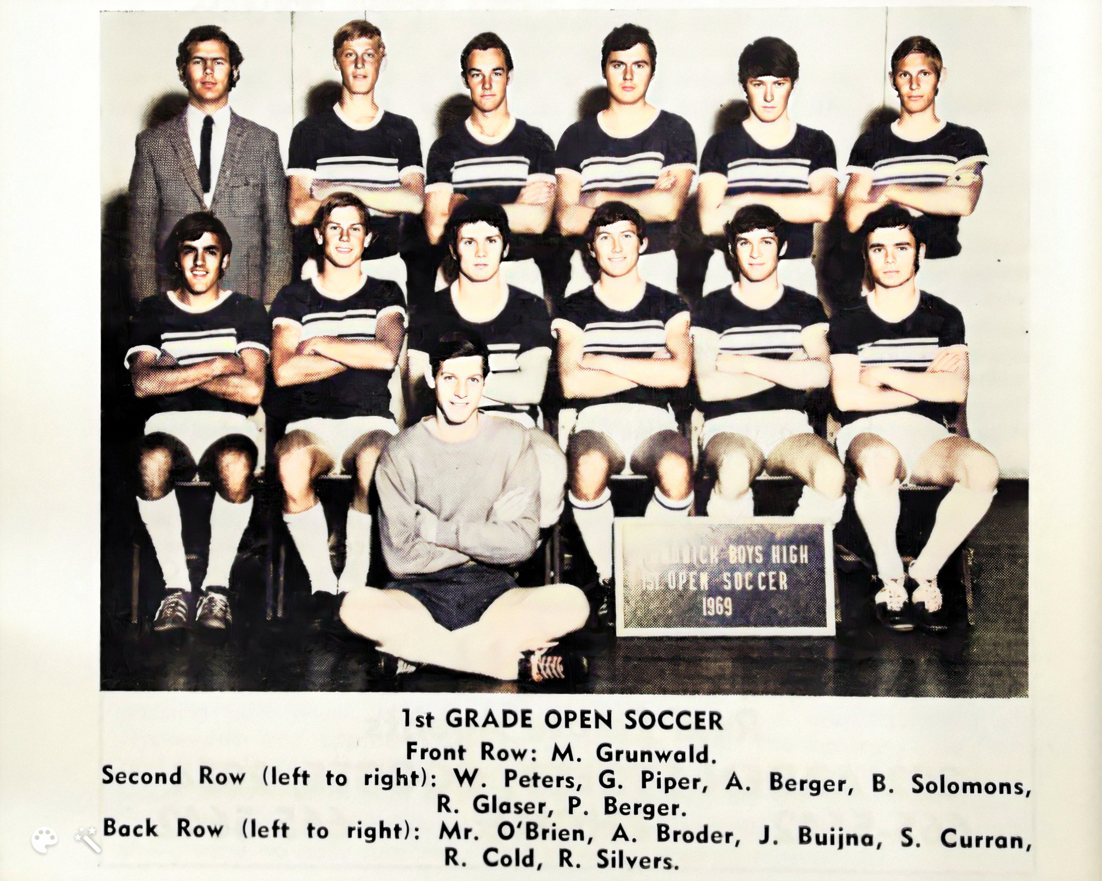 1969 1st Grade Open Soccer-Enhanced-Colorized