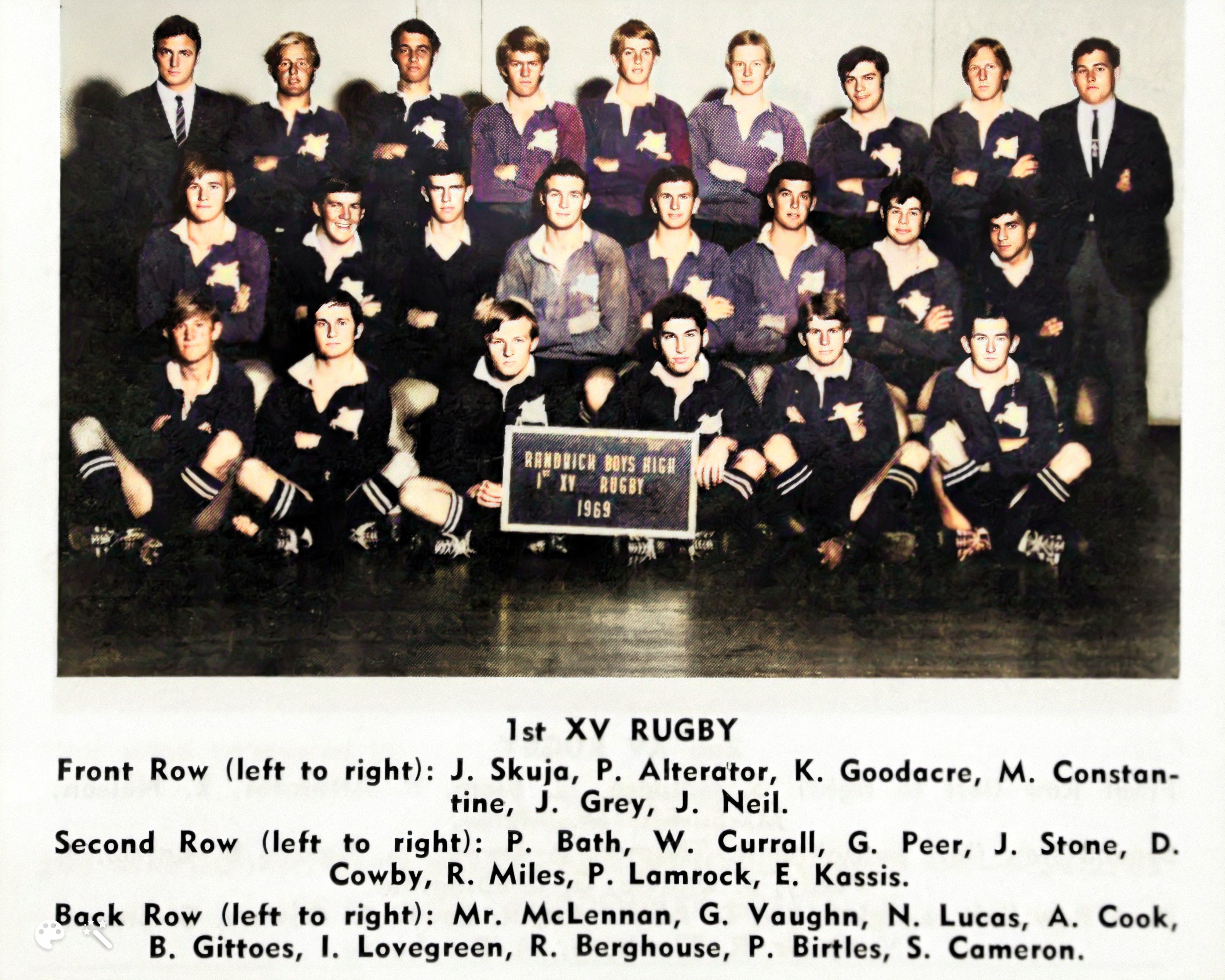 1969 1st XV Rugby-Enhanced-Colorized